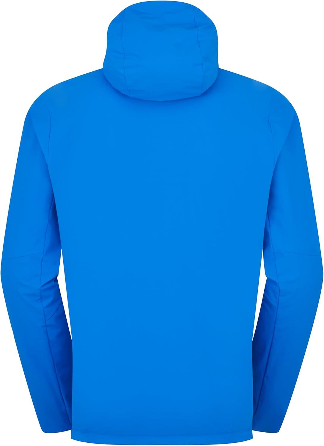 imageRab Mens Borealis Alpine Hoody Jacket Lightweight WaterRepellent Softshell Coat for Hiking ampamp ClimbingMaya Blue