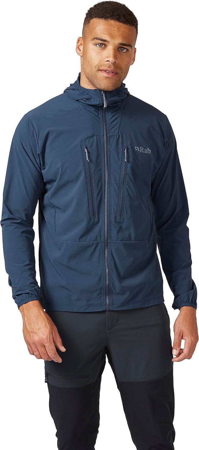imageRab Mens Borealis Softshell Jacket Lightweight Coat for Hiking ampamp ClimbingDeep Ink