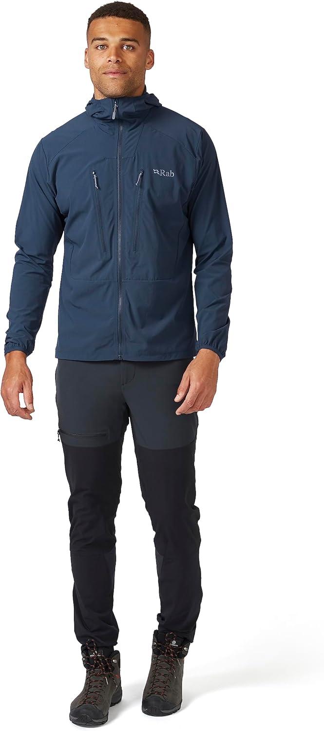 imageRab Mens Borealis Softshell Jacket Lightweight Coat for Hiking ampamp ClimbingDeep Ink