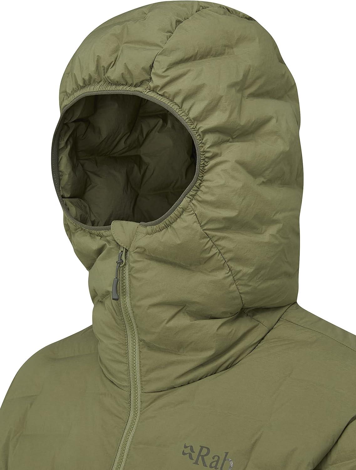 imageRab Mens Cubit Stretch Down Hoody Lightweight Down Jacket for Trekking Climbing ampamp SkiingChlorite Green