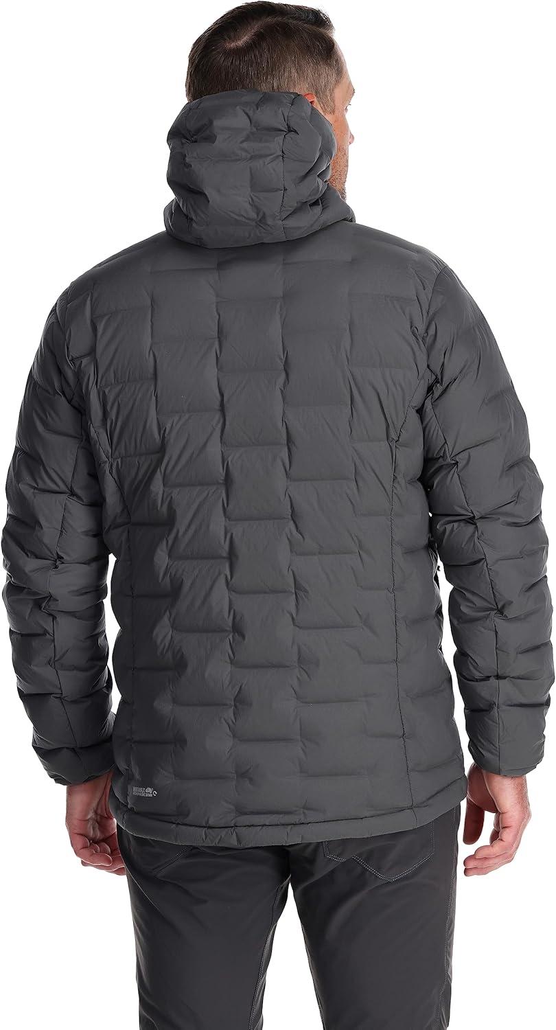 imageRab Mens Cubit Stretch Down Hoody Lightweight Down Jacket for Trekking Climbing ampamp SkiingGraphene