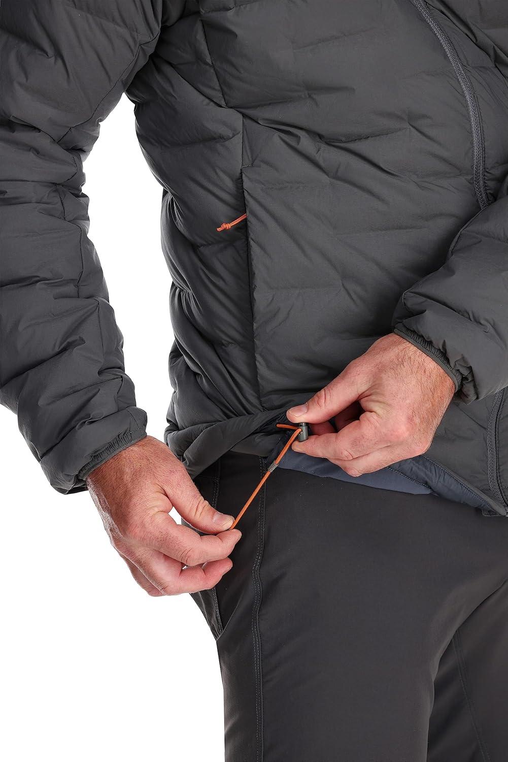 imageRab Mens Cubit Stretch Down Hoody Lightweight Down Jacket for Trekking Climbing ampamp SkiingGraphene