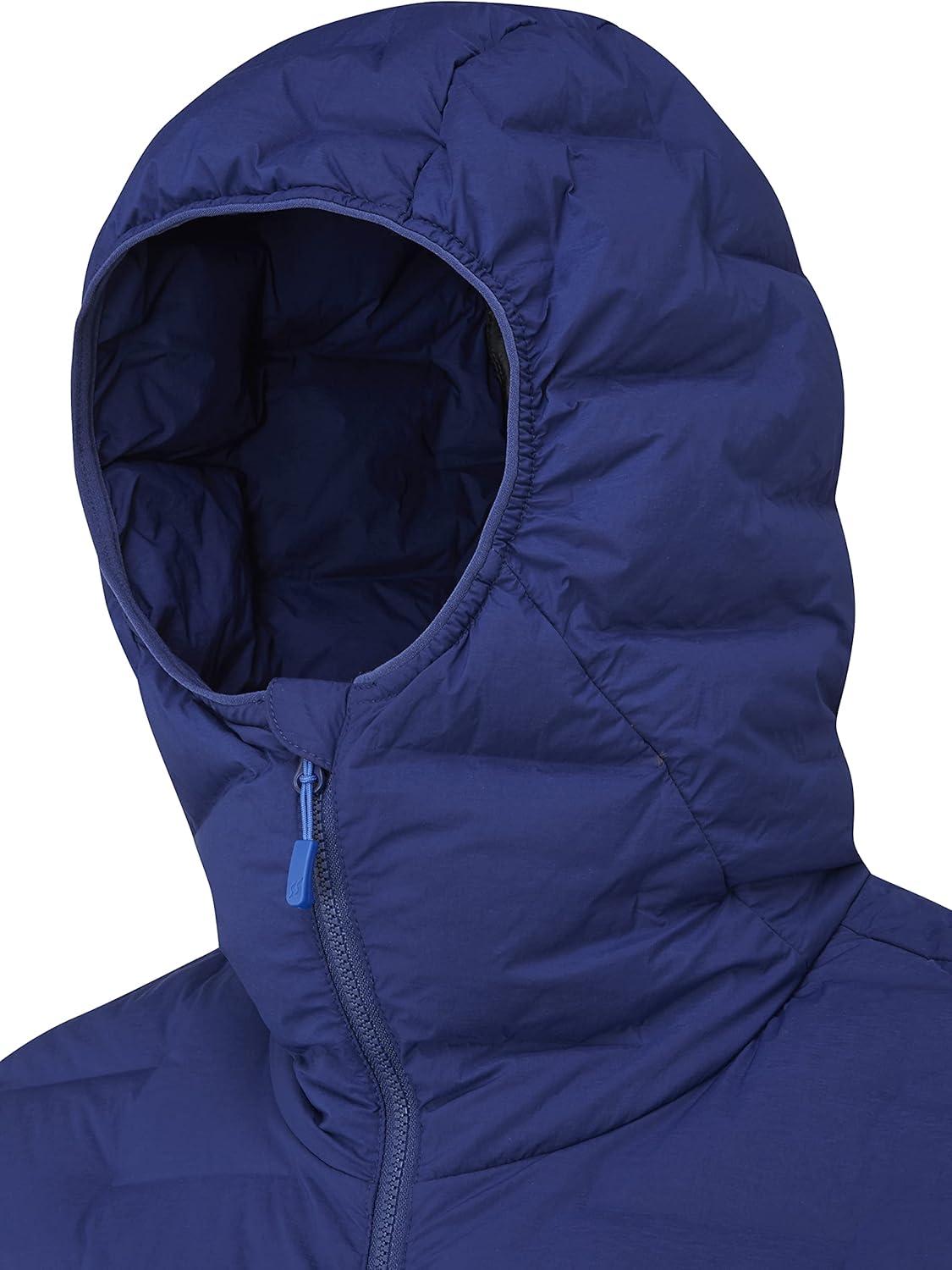 imageRab Mens Cubit Stretch Down Hoody Lightweight Down Jacket for Trekking Climbing ampamp SkiingNightfall Blue