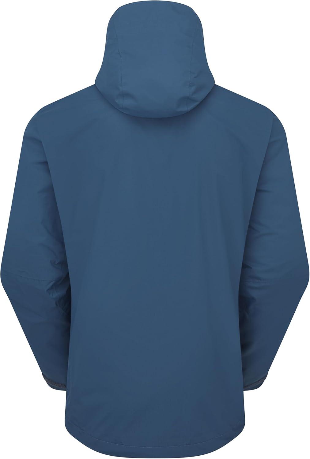 imageRab Mens Downpour Mountain Jacket Lightweight Waterproof Hooded Coat for Hiking ampamp TrekkingTempest Blue