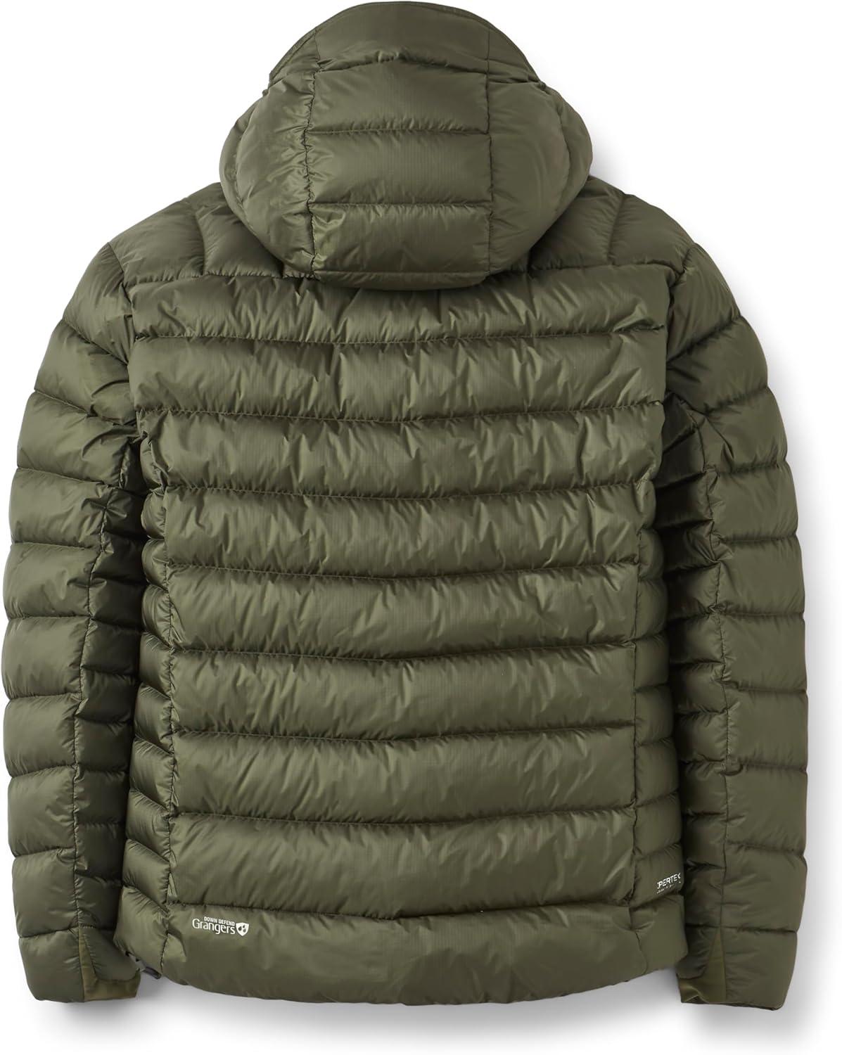 imageRab Mens Electron Pro 800Fill Down Hooded Jacket for Climbing ampamp MountaineeringArmy