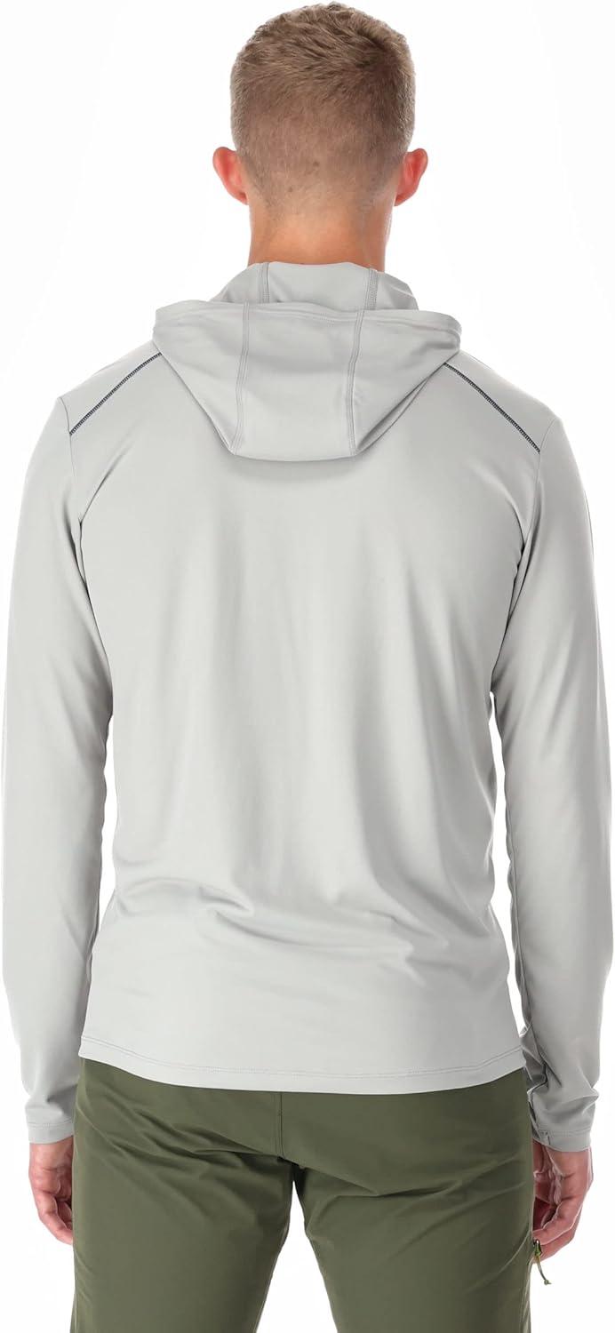 imageRab Mens Force Hoody Lightweight LongSleeve Hooded Baselayer Shirt for Hiking Climbing ampamp Trail RunningDark Pewter