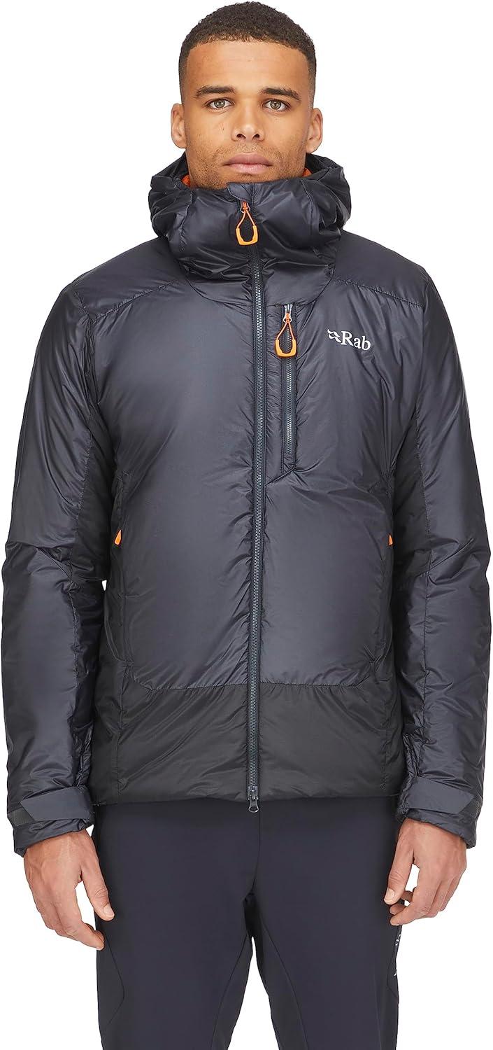 imageRab Mens Generator Alpine Jacket Synthetic Insulated Coat for Climbing ampamp MountaineeringAnthracite Marmalade