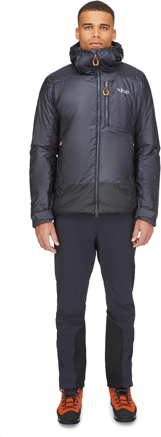 imageRab Mens Generator Alpine Jacket Synthetic Insulated Coat for Climbing ampamp MountaineeringAnthracite Marmalade