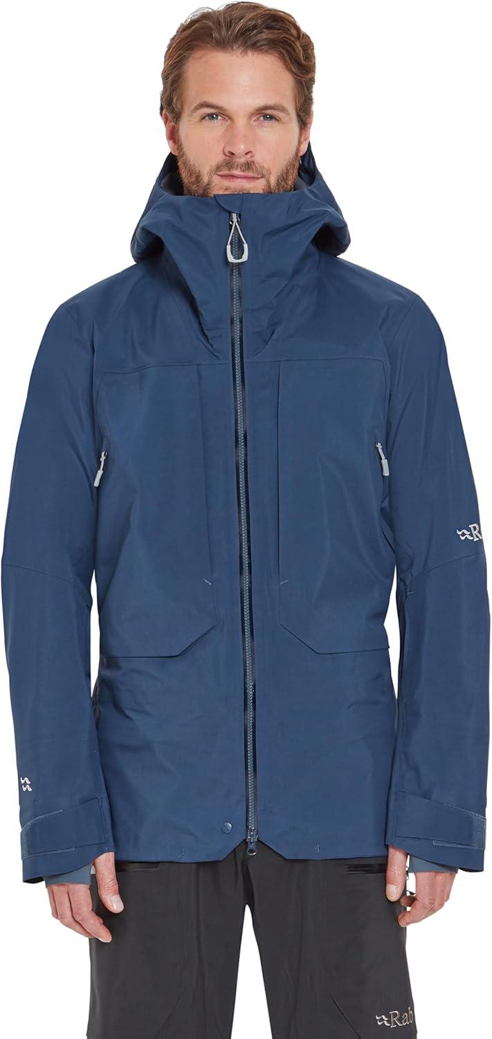 imageRab Mens Khroma Converge Jacket Waterproof Ski Coat for Alpine ampamp Backcountry SkiingTempest Blue