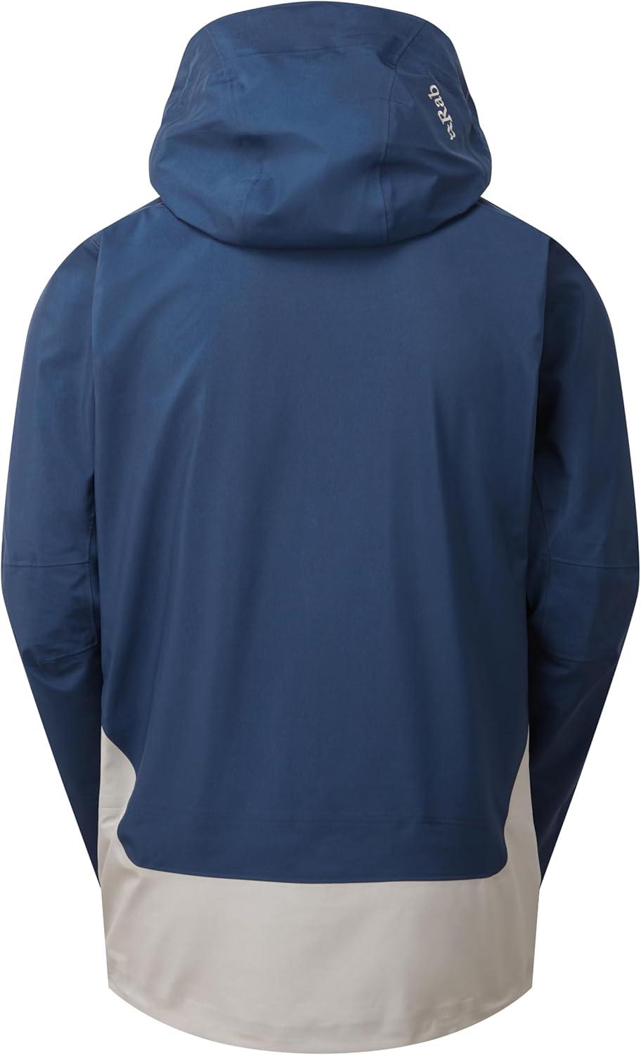 imageRab Mens Khroma Converge Jacket Waterproof Ski Coat for Alpine ampamp Backcountry SkiingTempest BlueLight Zinc