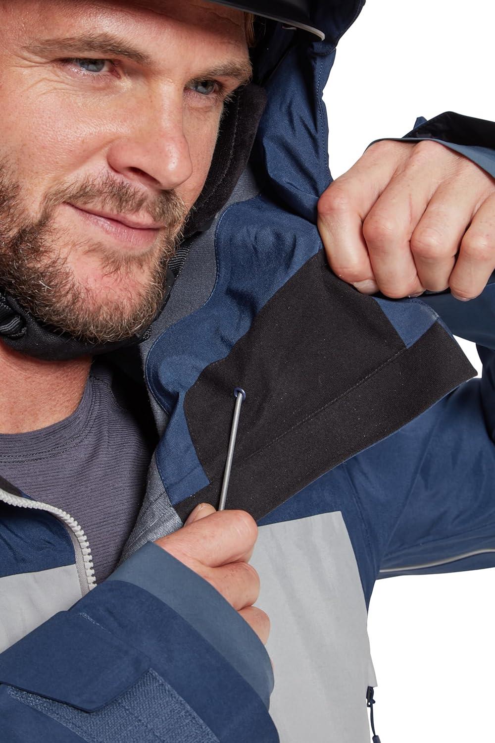 imageRab Mens Khroma Converge Jacket Waterproof Ski Coat for Alpine ampamp Backcountry SkiingTempest BlueLight Zinc