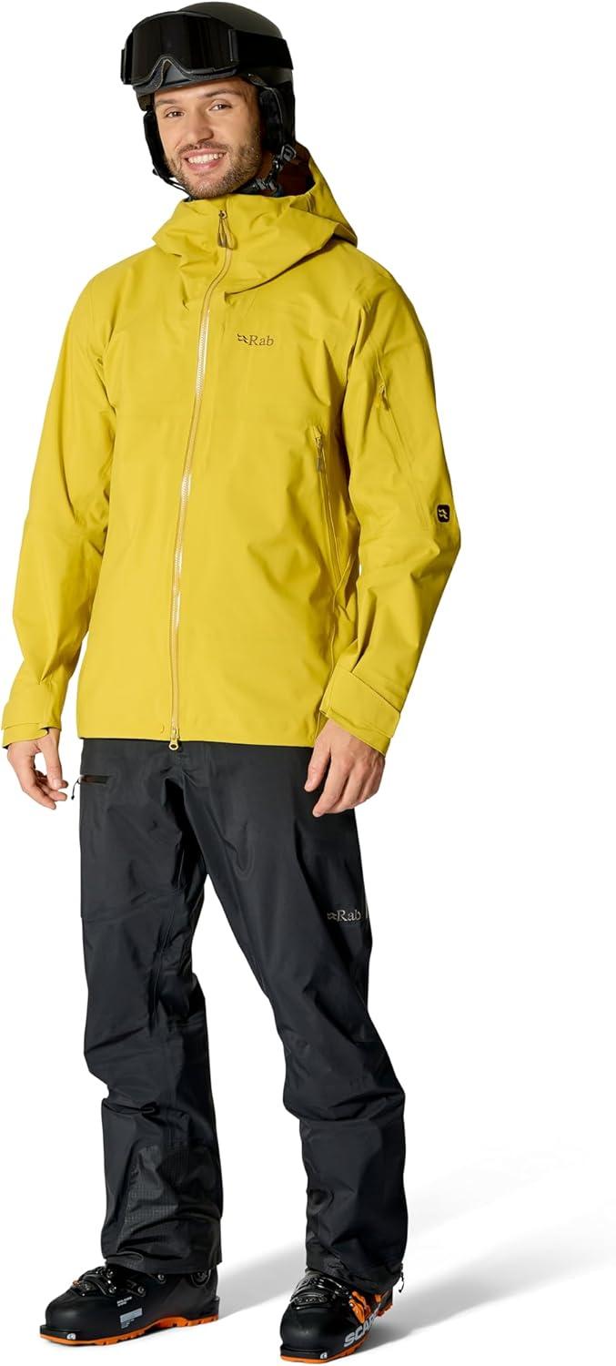 imageRab Mens Khroma Diffuse GTX Jacket GoreTex Waterproof Breathable Coat for Skiing ampamp MountaineeringDark Pollen