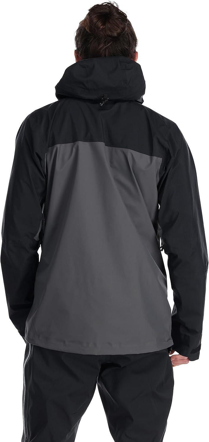 imageRab Mens Latok Mountain GTX Jacket Waterproof Breathable GoreTex Coat for Skiing ampamp SnowboardingBlackGraphene
