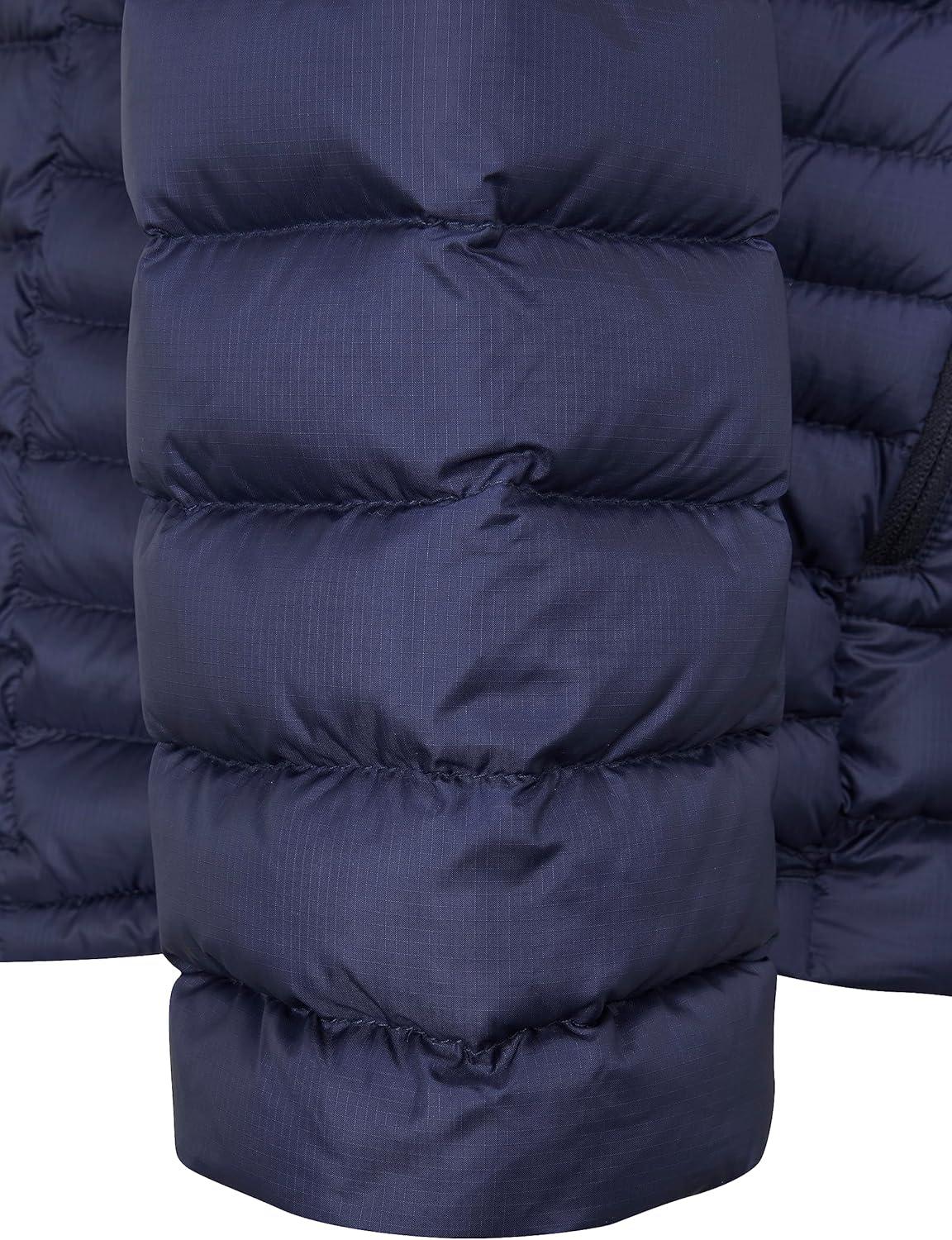 imageRab Mens Microlight Alpine 700Fill Down Hooded Puffer Jacket for Hiking ampamp SkiingDeep Ink Denim