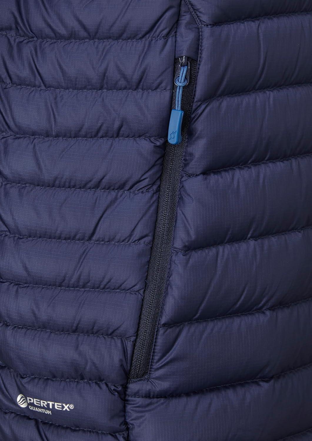 imageRab Mens Microlight Alpine 700Fill Down Hooded Puffer Jacket for Hiking ampamp SkiingDeep Ink Denim