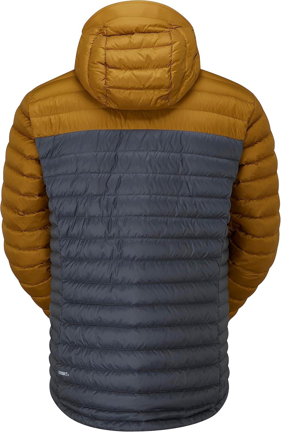 imageRab Mens Microlight Alpine 700Fill Down Hooded Puffer Jacket for Hiking ampamp SkiingFootprintGraphene