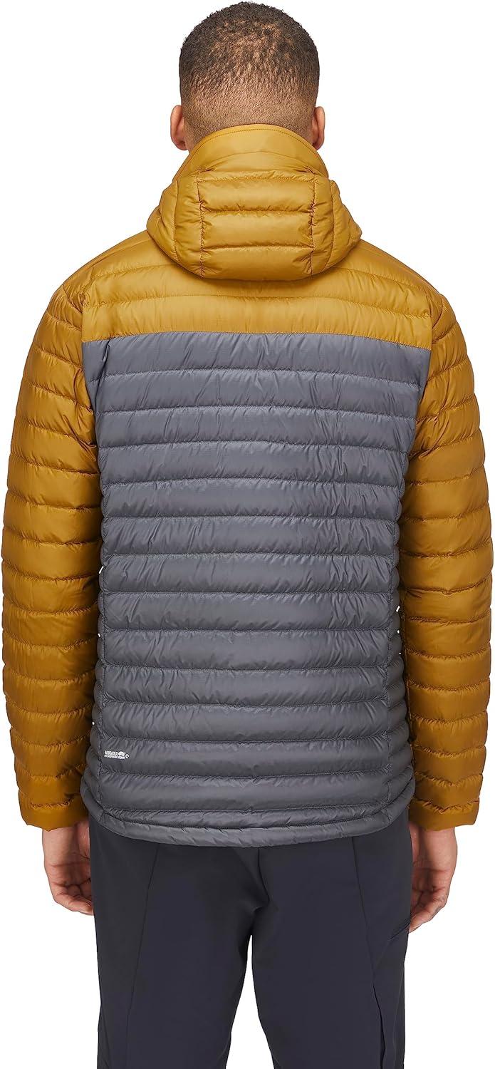 imageRab Mens Microlight Alpine 700Fill Down Hooded Puffer Jacket for Hiking ampamp SkiingFootprintGraphene