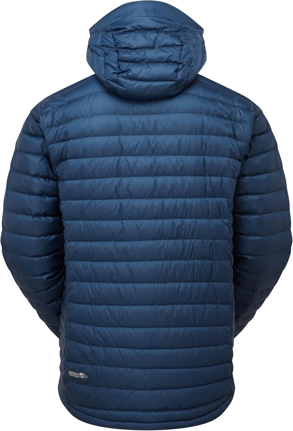 imageRab Mens Microlight Alpine 700Fill Down Hooded Puffer Jacket for Hiking ampamp SkiingTempest Blue