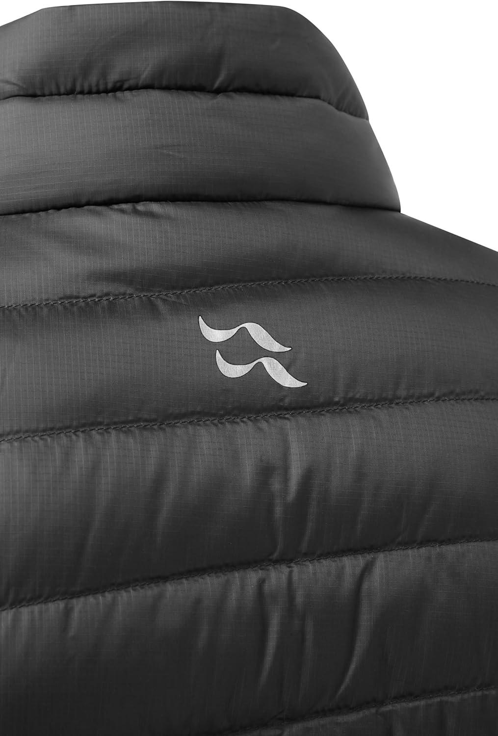 imageRab Mens Microlight Jacket 700Fill Down Hooded Puffer Coat for Hiking Climbing ampamp SkiingBlack