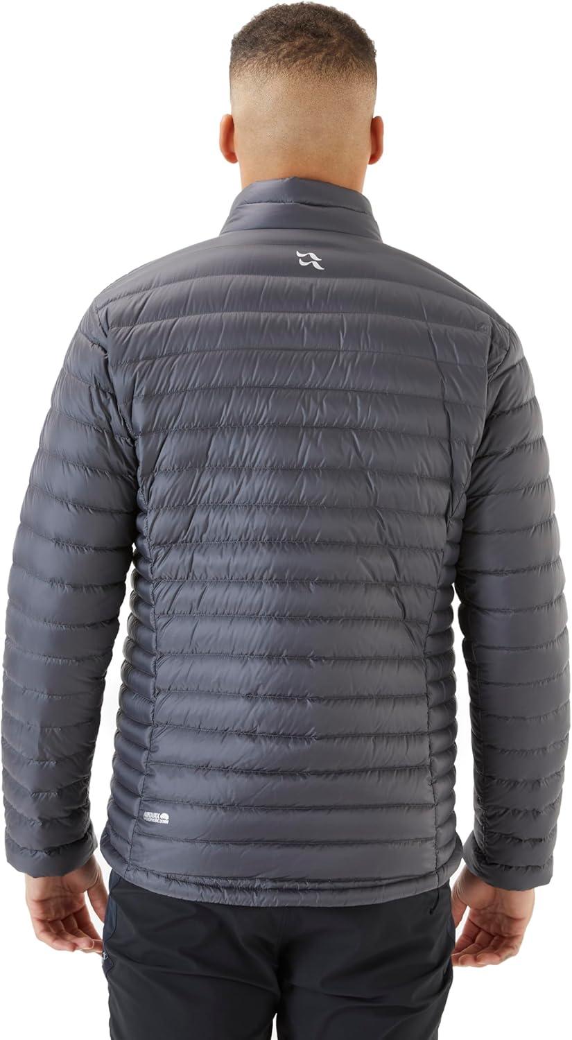 imageRab Mens Microlight Jacket 700Fill Down Hooded Puffer Coat for Hiking Climbing ampamp SkiingGraphene