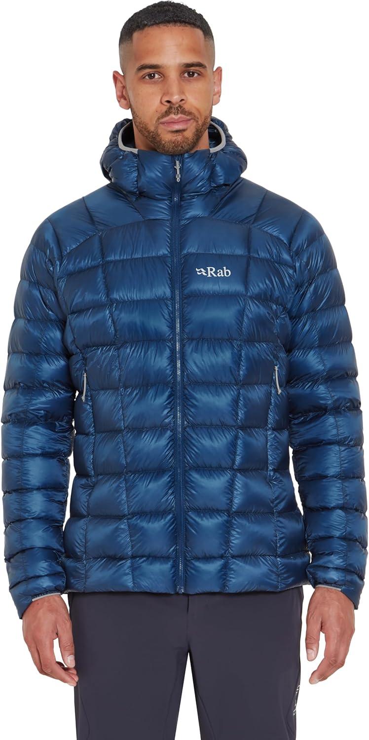 imageRab Mens Mythic Alpine Jacket Down Insulated Windproof Coat for Hiking Climbing ampamp MountaineeringTempest Blue