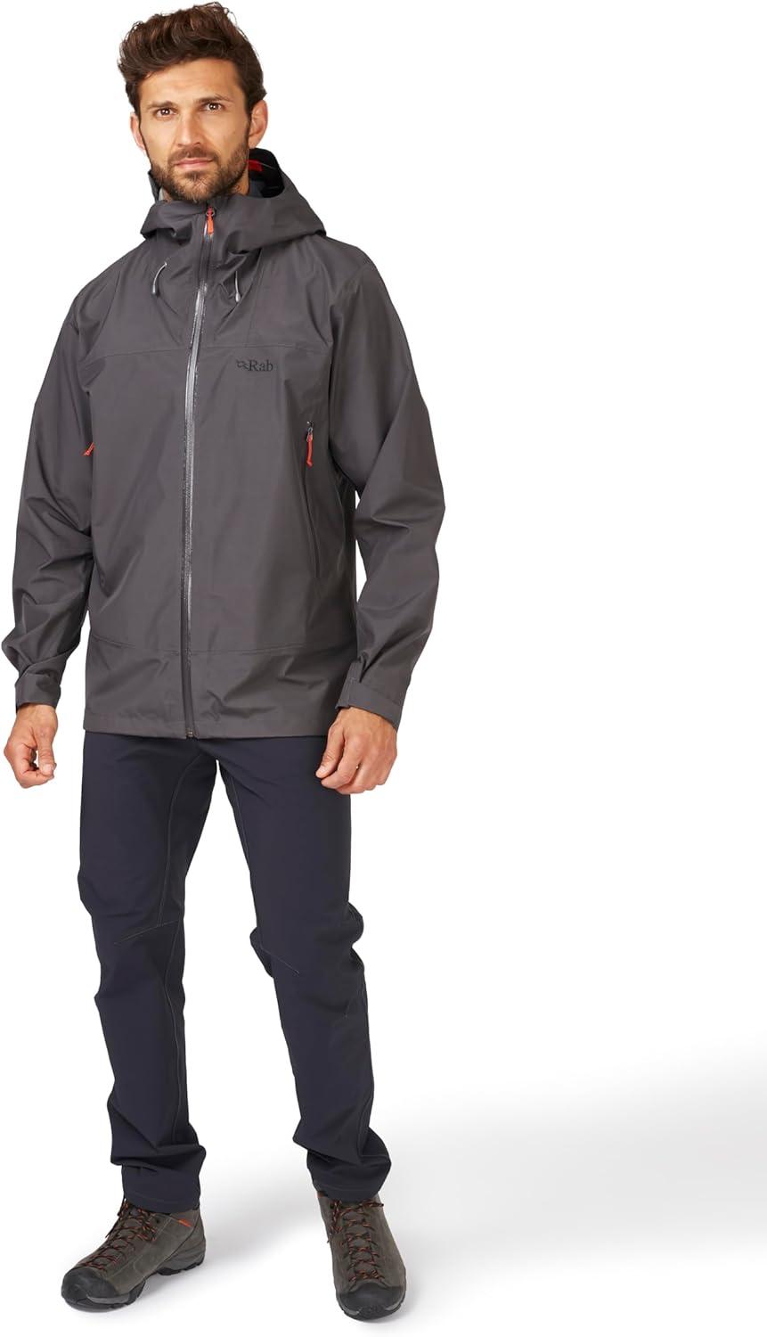 imageRab Mens Namche GTX Jacket GoreTex Waterproof Breathable Rain Shell for Everyday ampamp HikingGraphene