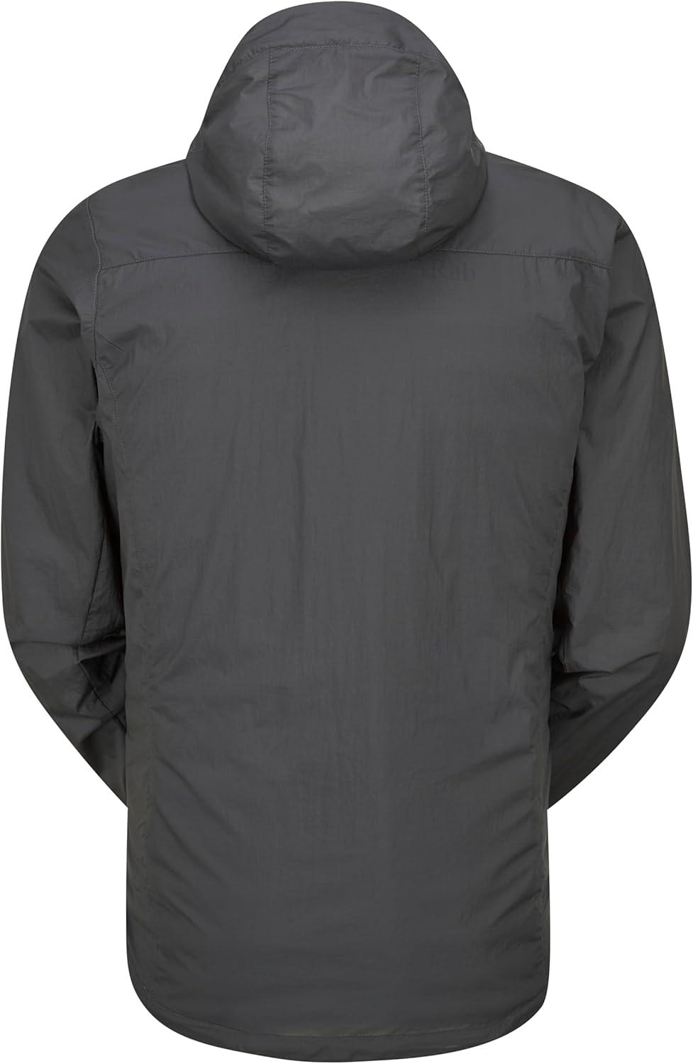 imageRab Mens Vital Windshell HoodyGraphene Marmalade