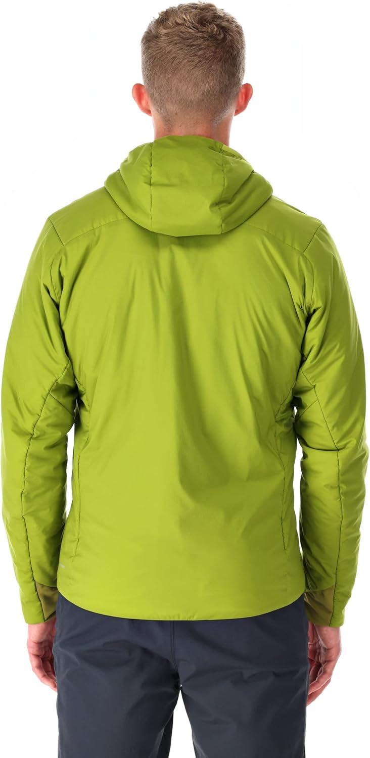 imageRab Mens Xenair Alpine Light Hooded Insulated Jacket for Hiking ampamp MountaineeringAspen Green