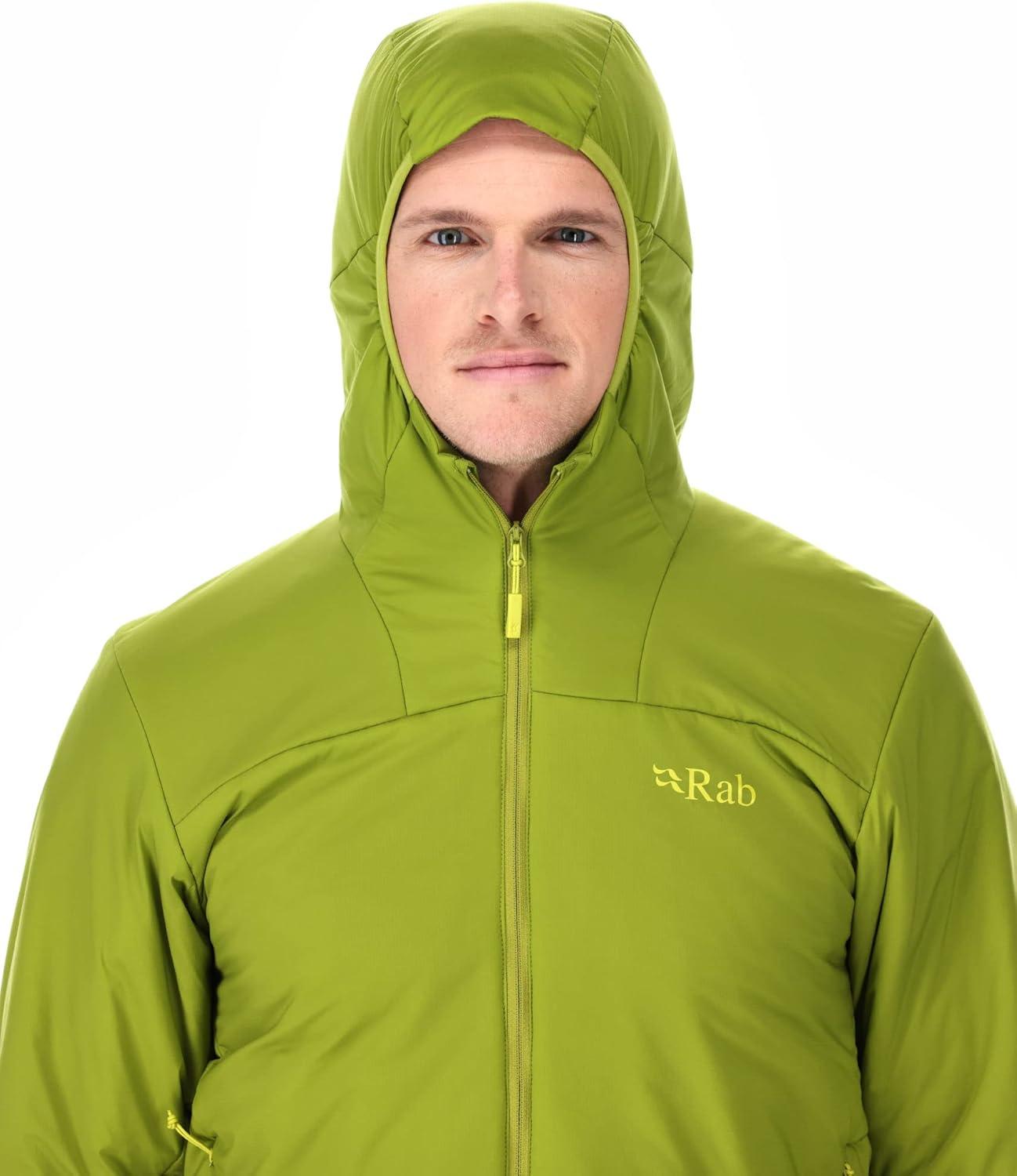 imageRab Mens Xenair Alpine Light Hooded Insulated Jacket for Hiking ampamp MountaineeringAspen Green