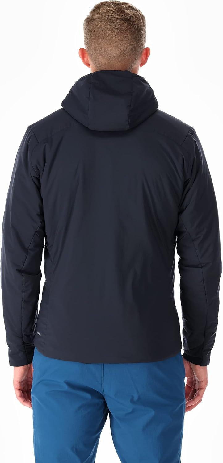 imageRab Mens Xenair Alpine Light Hooded Insulated Jacket for Hiking ampamp MountaineeringEbony