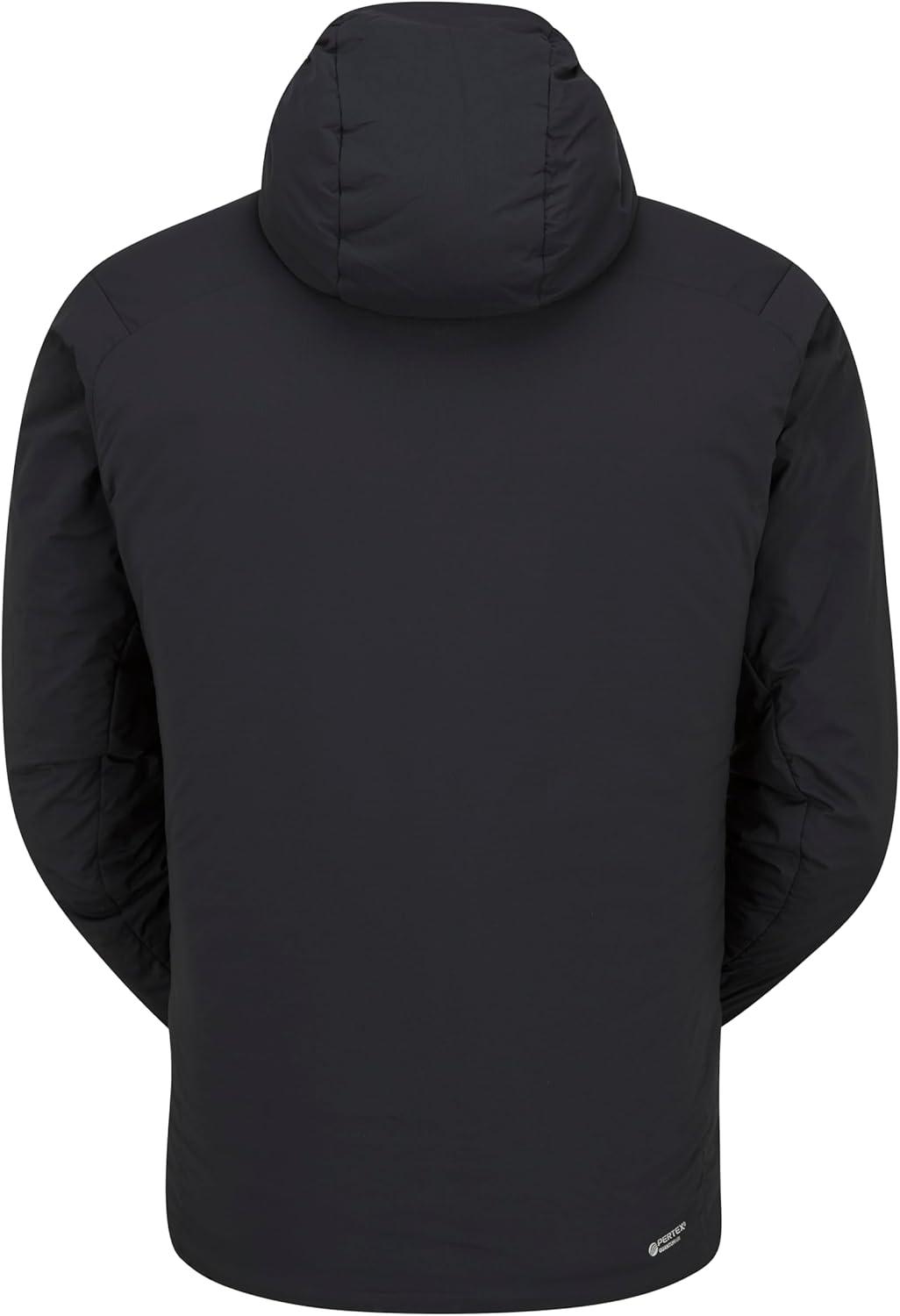 imageRab Mens Xenair Alpine Light Hooded Insulated Jacket for Hiking ampamp MountaineeringEbony Zinc