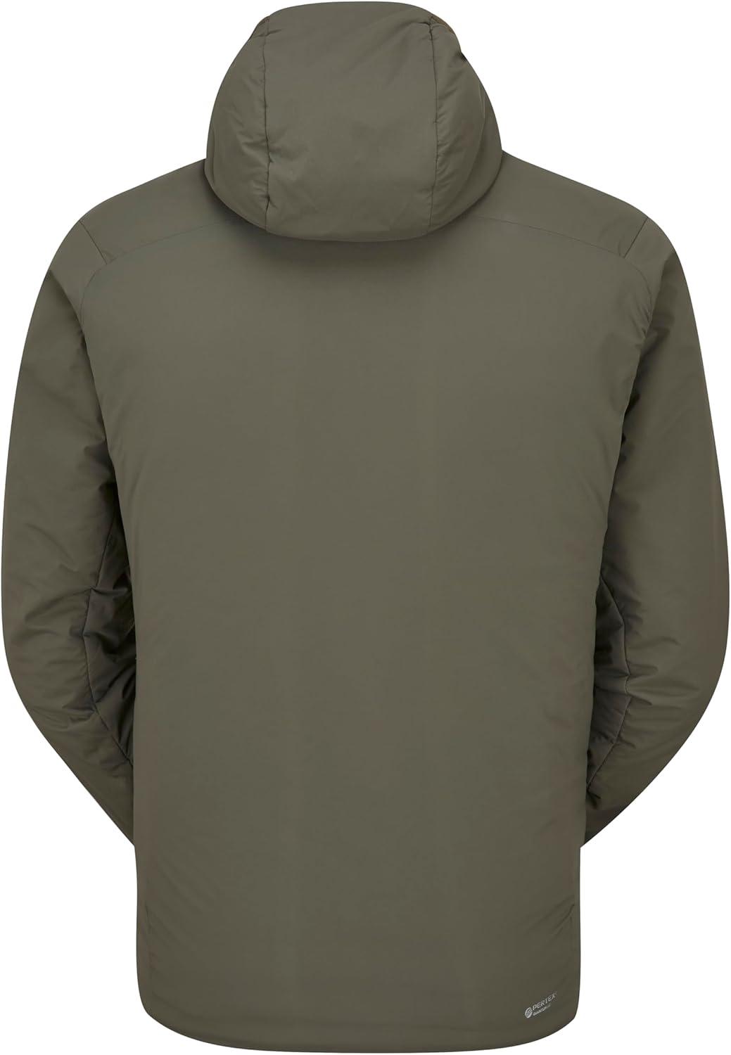 imageRab Mens Xenair Alpine Light Hooded Insulated Jacket for Hiking ampamp MountaineeringLight Khaki