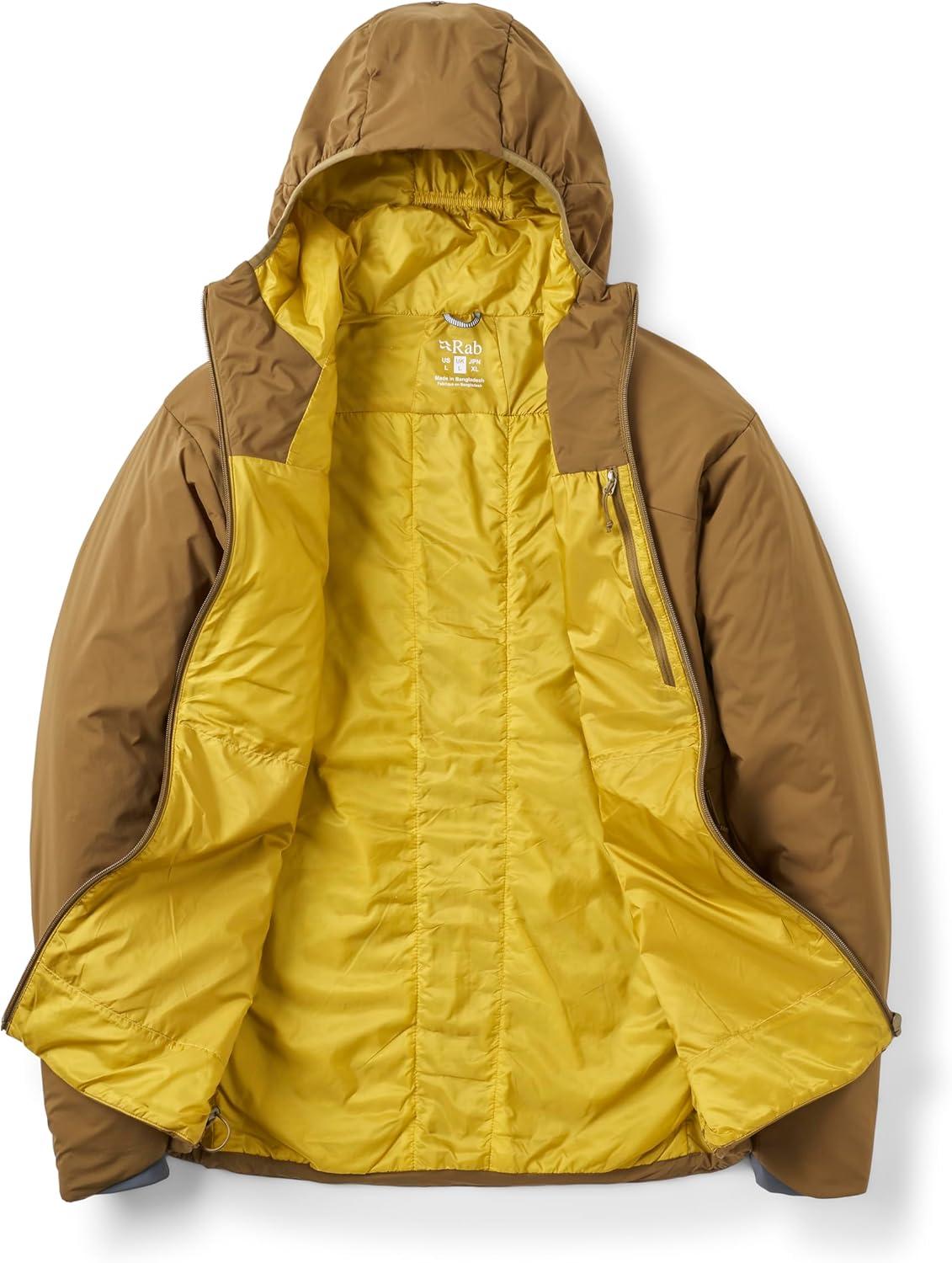 imageRab Mens Xenair Alpine Light Hooded Insulated Jacket for Hiking ampamp MountaineeringOak