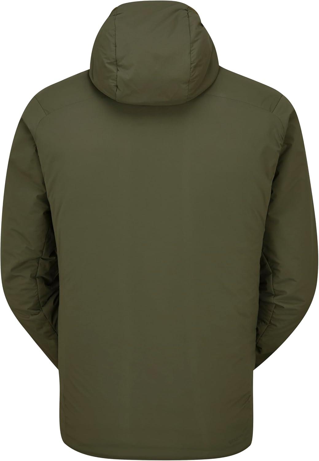 imageRab Mens Xenair Alpine Light Hooded Insulated Jacket for Hiking ampamp MountaineeringOlive Olive