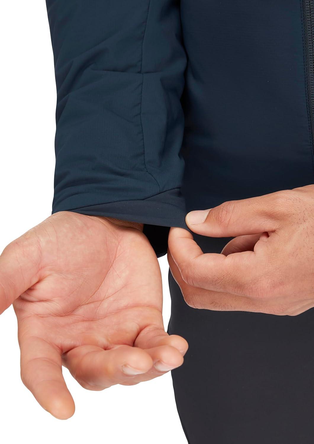 imageRab Mens Xenair Alpine Light Hooded Insulated Jacket for Hiking ampamp MountaineeringTempest Blue