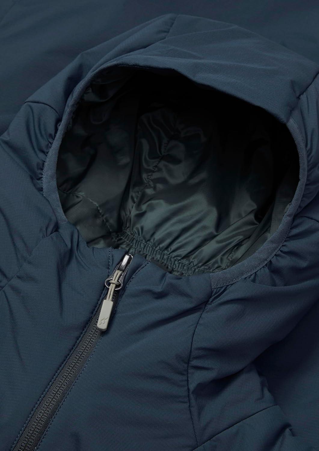 imageRab Mens Xenair Alpine Light Hooded Insulated Jacket for Hiking ampamp MountaineeringTempest Blue