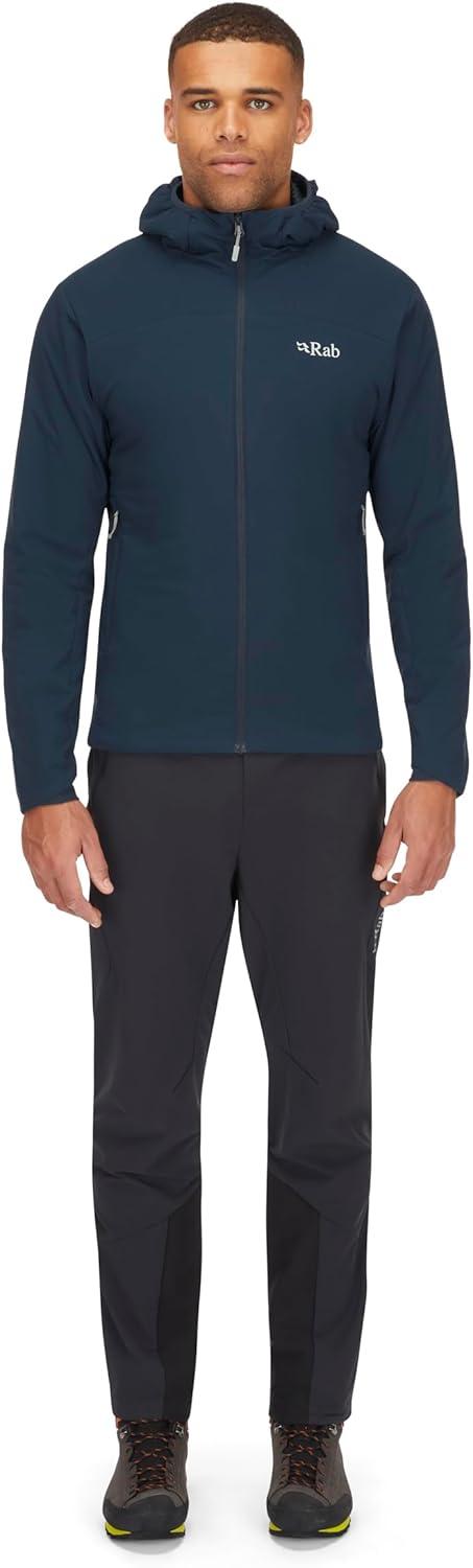 imageRab Mens Xenair Alpine Light Hooded Insulated Jacket for Hiking ampamp MountaineeringTempest Blue