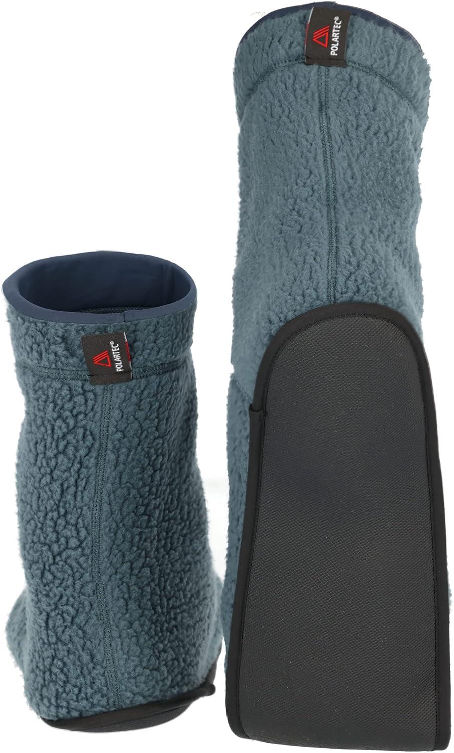 imageRab Outpost Hut Boot Fleece Booties for Camping Climbing and SkiingOrion Blue