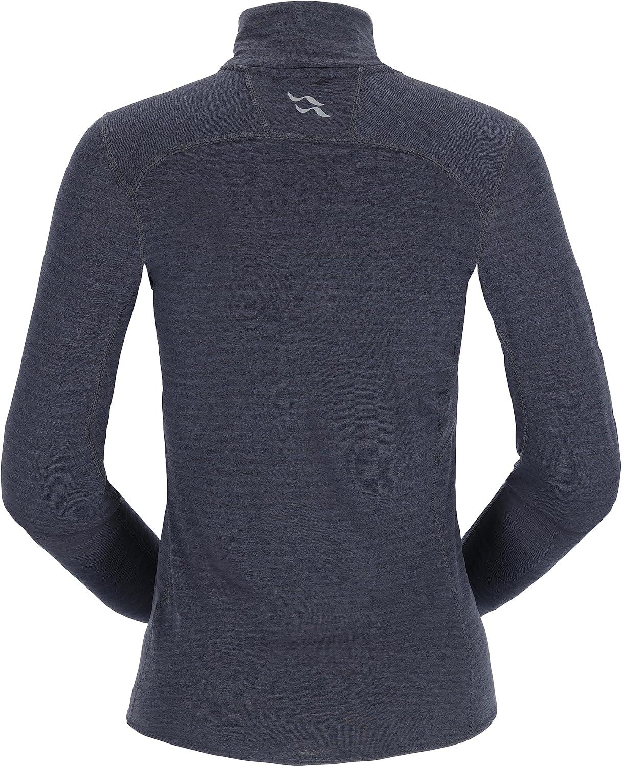 imageRab Womens Ascendor Light PullOn HalfZip Fleece Coat for Climbing Skiing ampamp MountaineeringBeluga