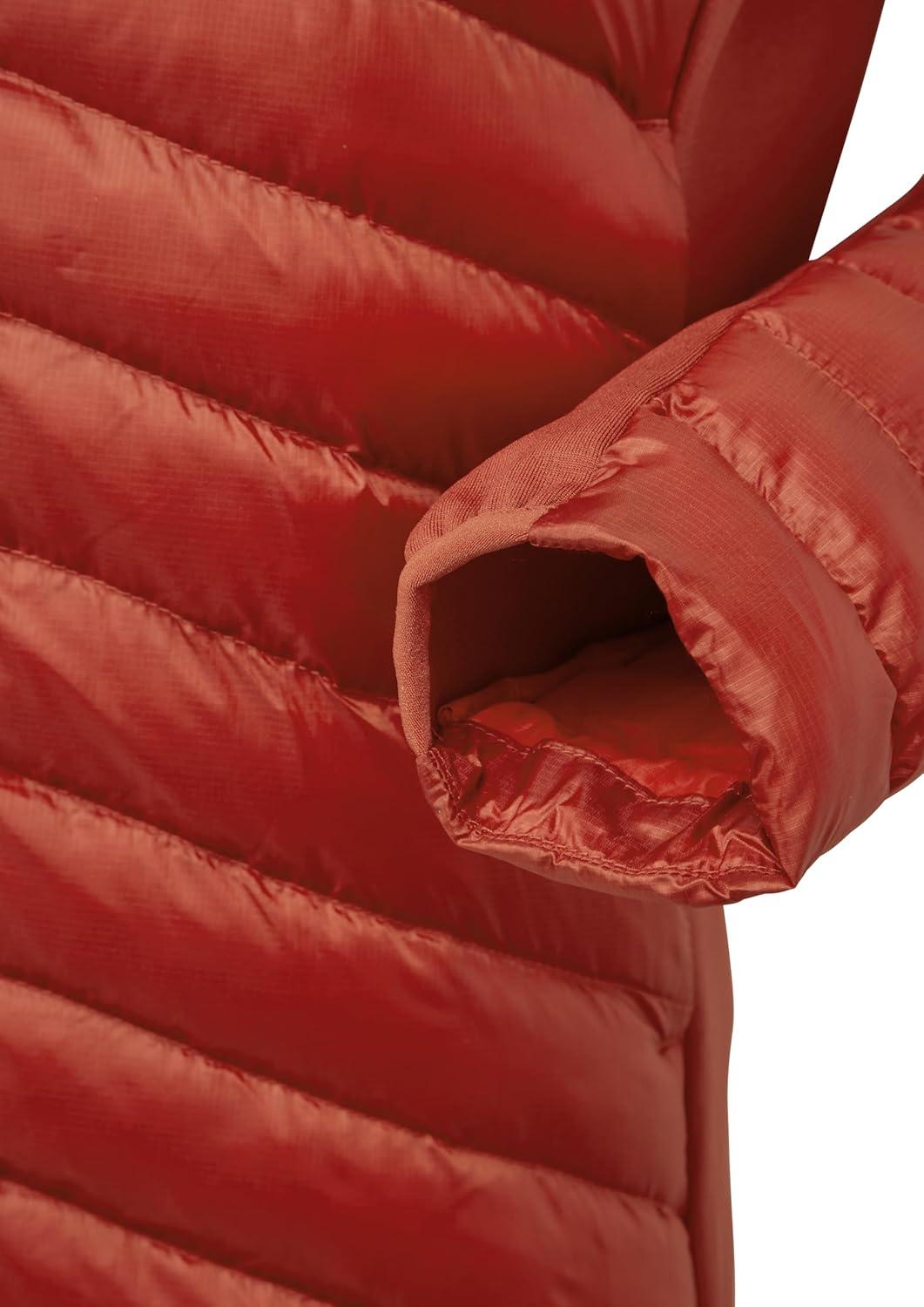 imageRab Womens Cirrus Flex Hoodie Jacket Lightweight Insulated Puffer Coat for HikingTuscan Red