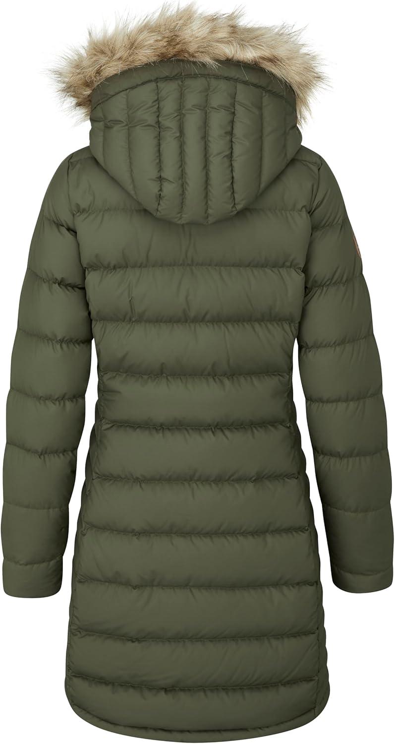 imageRab Womens Deep Cover 700Fill Long Down Parka Winter Coat for Hiking ampamp ApresSkiArmy