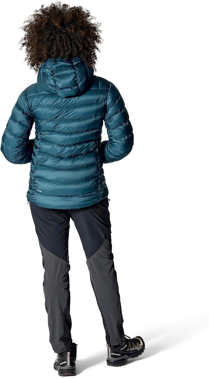 imageRab Womens Electron Pro 800Fill Down Hooded Jacket for Climbing ampamp MountaineeringTempest Blue