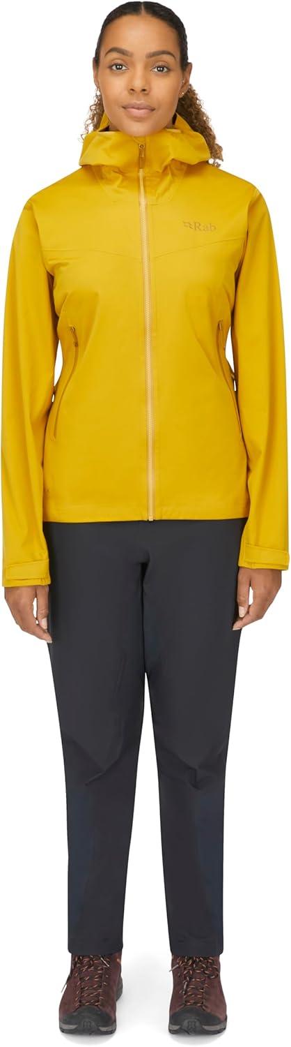 imageRab Womens Kinetic 20 Hooded Jacket Waterproof Softshell for Hiking TrekkingSahara