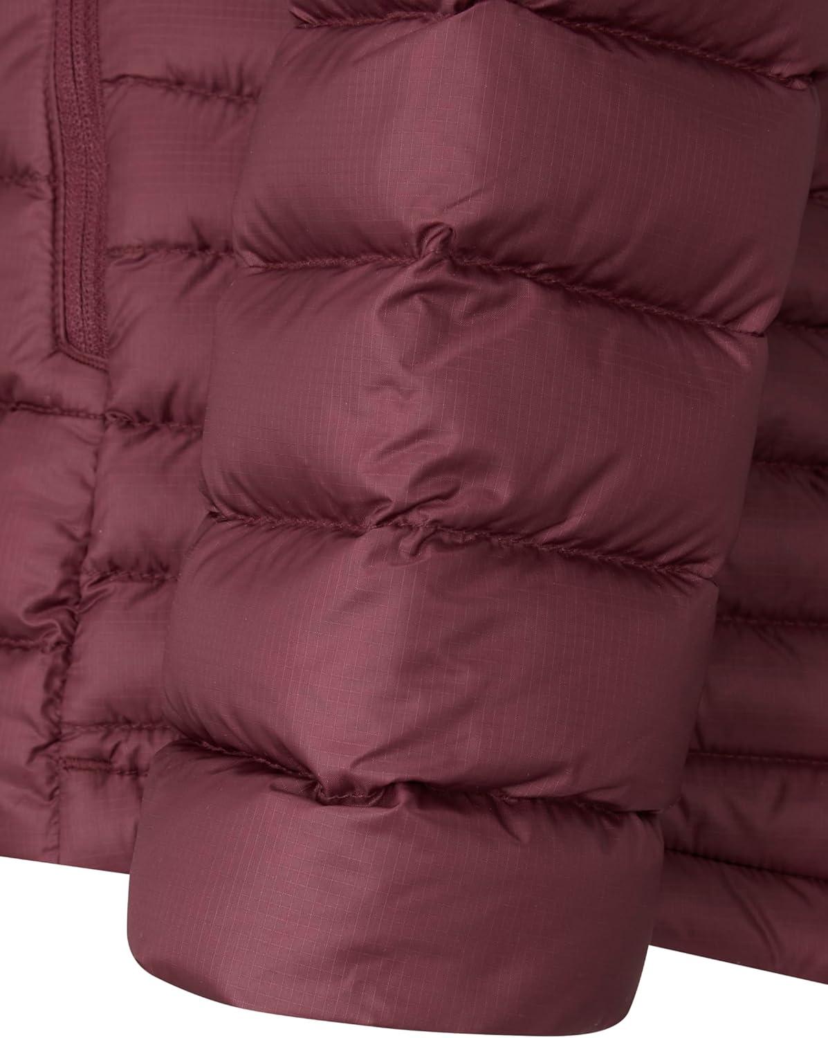 imageRab Womens Microlight Alpine 700Fill Down Hooded Puffer Jacket for Hiking ampamp SkiingDeep Heather