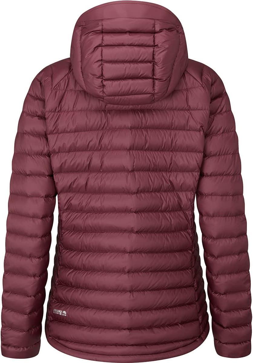 imageRab Womens Microlight Alpine 700Fill Down Hooded Puffer Jacket for Hiking ampamp SkiingDeep Heather