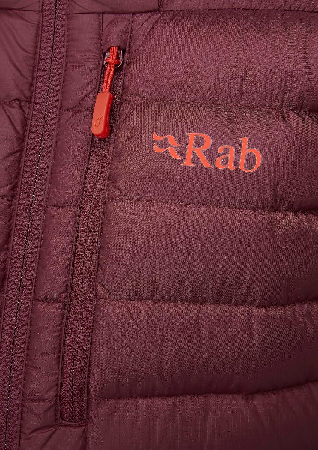 imageRab Womens Microlight Alpine 700Fill Down Hooded Puffer Jacket for Hiking ampamp SkiingDeep Heather