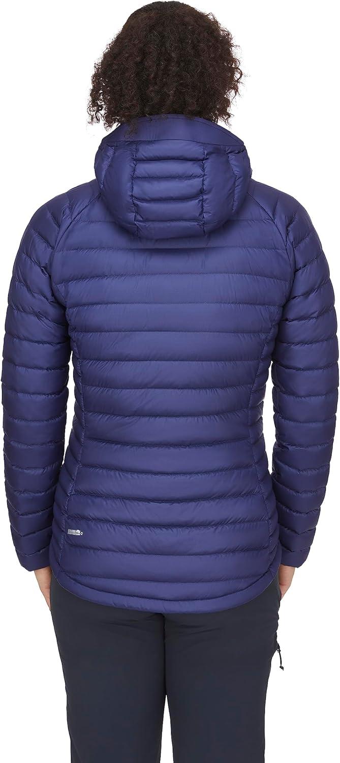 imageRab Womens Microlight Alpine 700Fill Down Hooded Puffer Jacket for Hiking ampamp SkiingPatriot BlueMarmalade