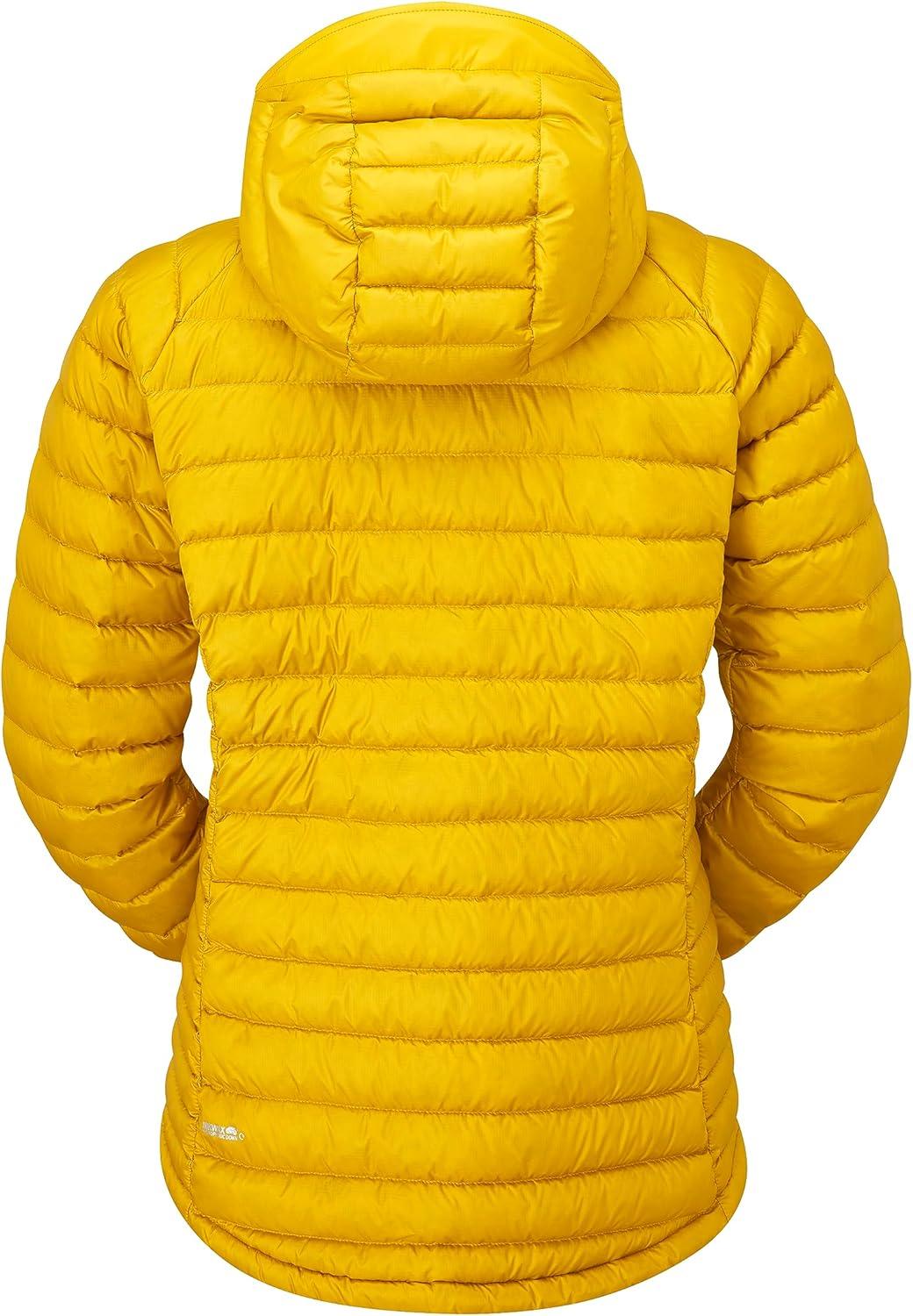 imageRab Womens Microlight Alpine 700Fill Down Hooded Puffer Jacket for Hiking ampamp SkiingSahara