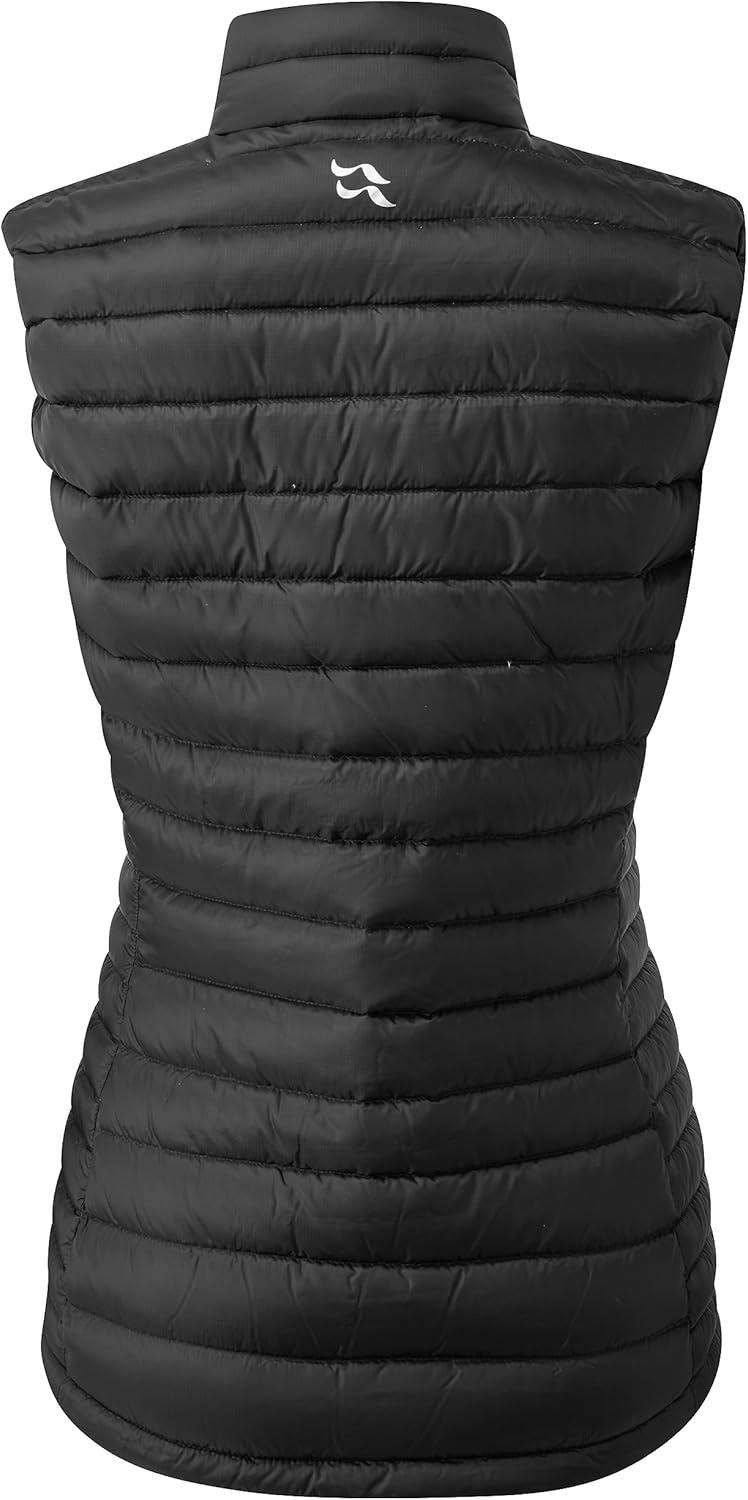 imageRab Womens Microlight Down Vest Insulated Lightweight Gilet for Hiking Trekking ampamp SkiingBlack
