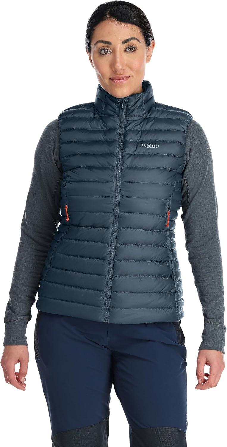 imageRab Womens Microlight Down Vest Insulated Lightweight Gilet for Hiking Trekking ampamp SkiingOrion Blue